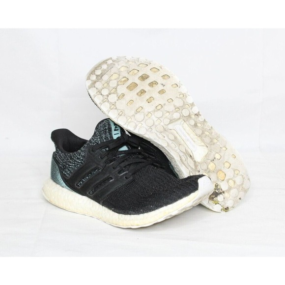 Adidas Ultraboost Parley Blue / Black Men’s Running Shoes Size 9 F36190 - Picture 6 of 8